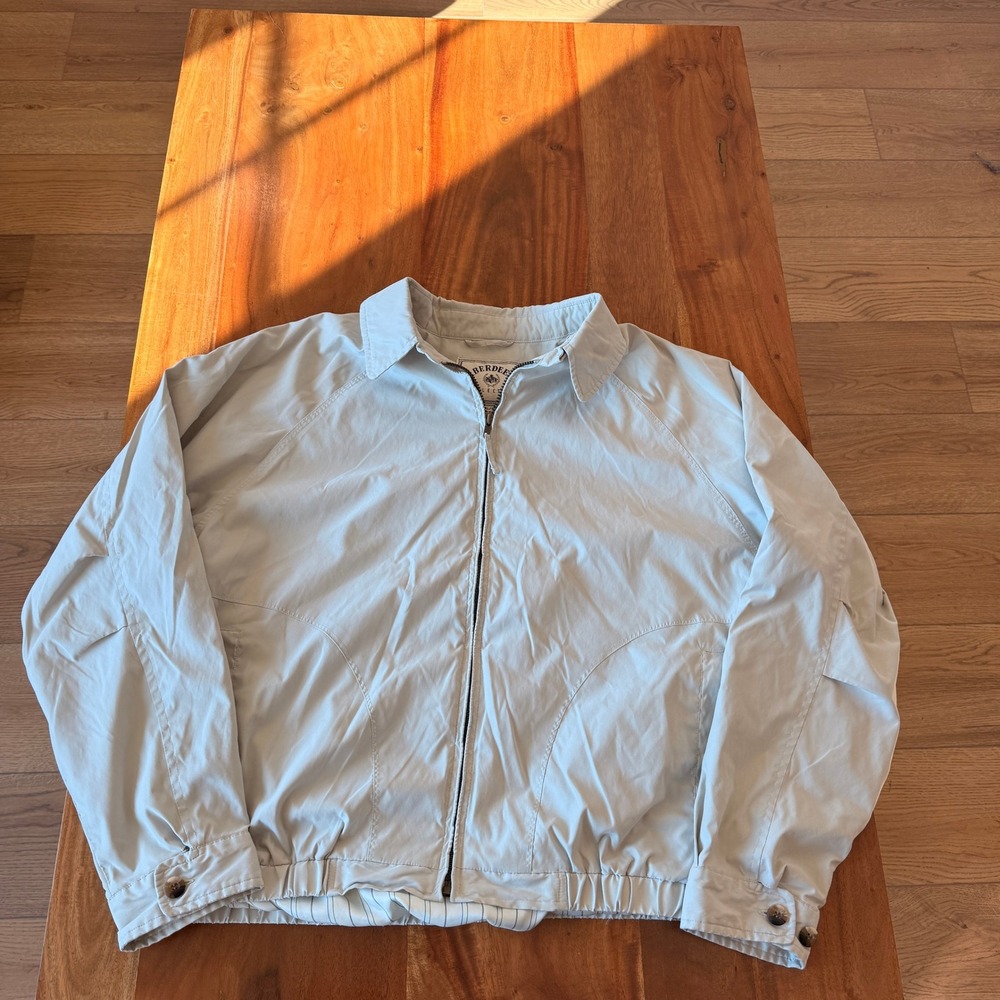 Aberdeen Collection Vintage Men's Beige Windbreaker Size XL‎